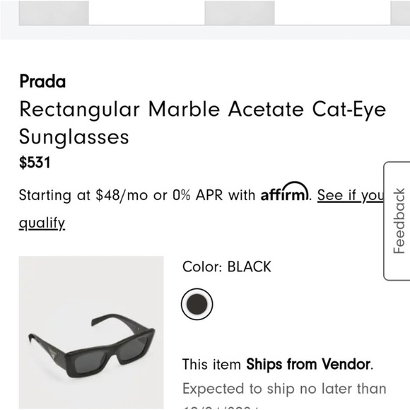 Prada Cat-Eye Sunglasses - Picture 8 of 8